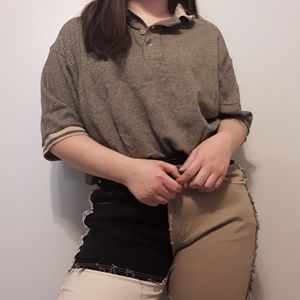 NWOT KC Sport Tan Grandpa Polo FREE W/ Bundle